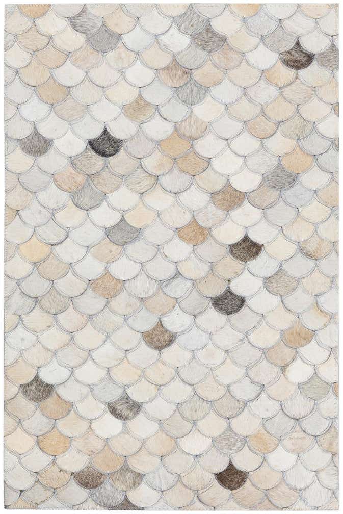 2' x 3' 1 Cowhide Leather Rug