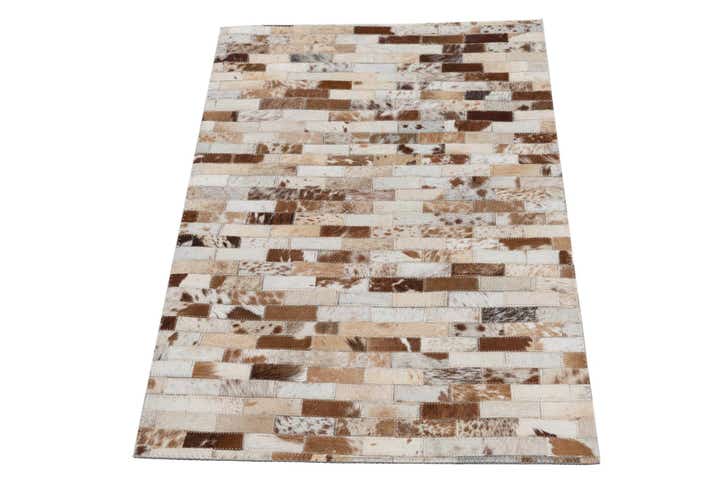 2' x 3' Cowhide Leather Rug