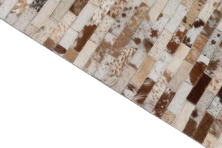 2' x 3' Cowhide Leather Rug