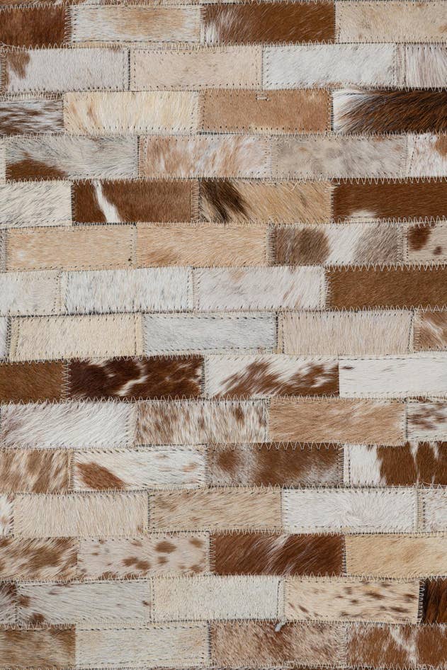 Detail image of 2' x 3' Cowhide Leather Rug