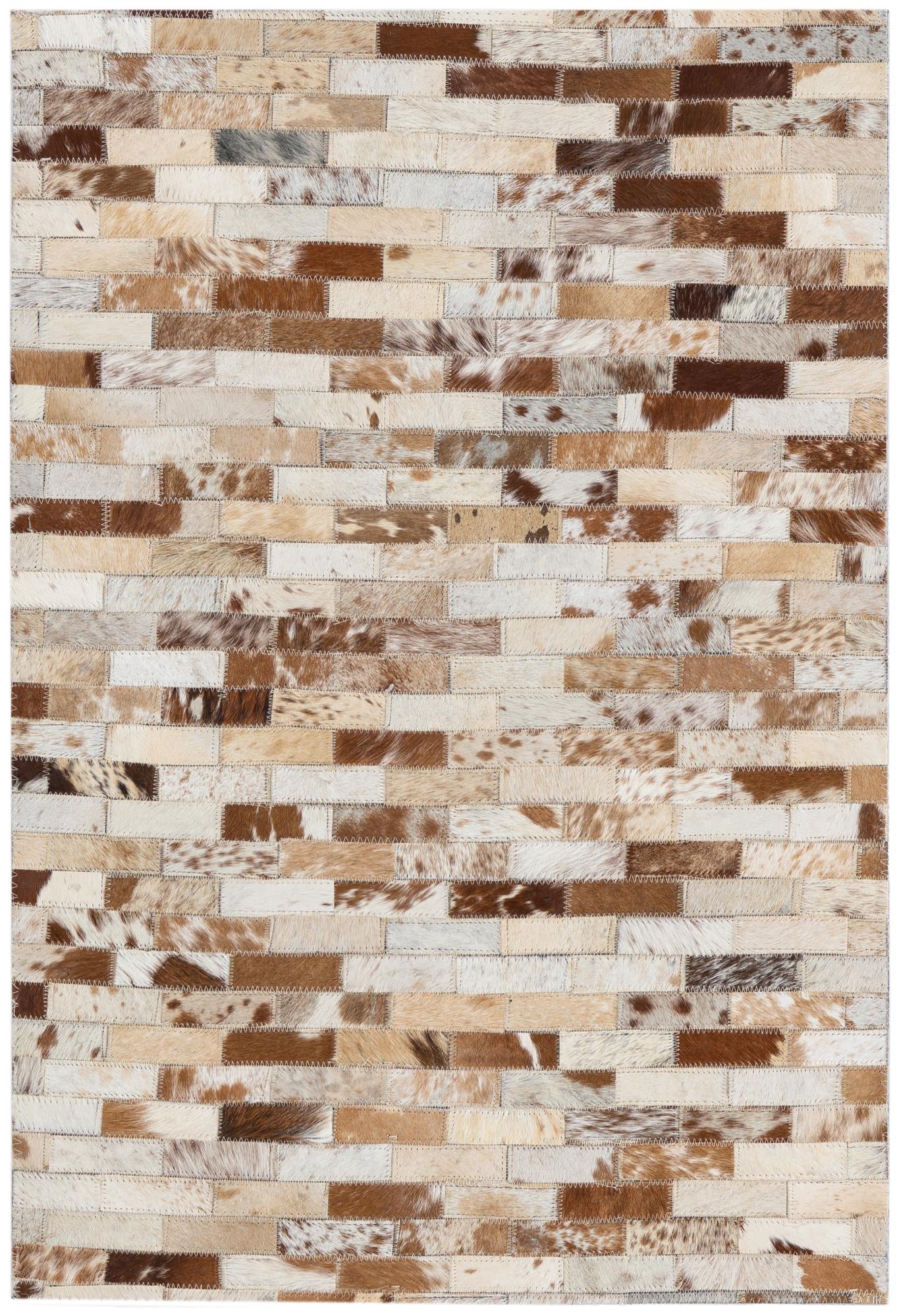 2' x 3' Cowhide Leather Rug