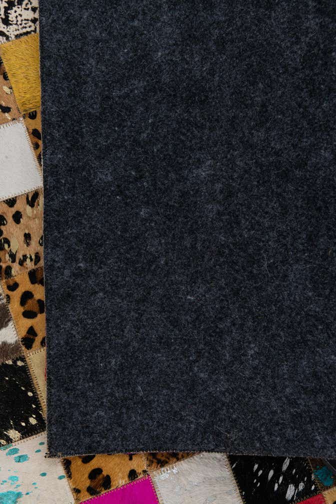 5' x 8' Cowhide Leather Rug