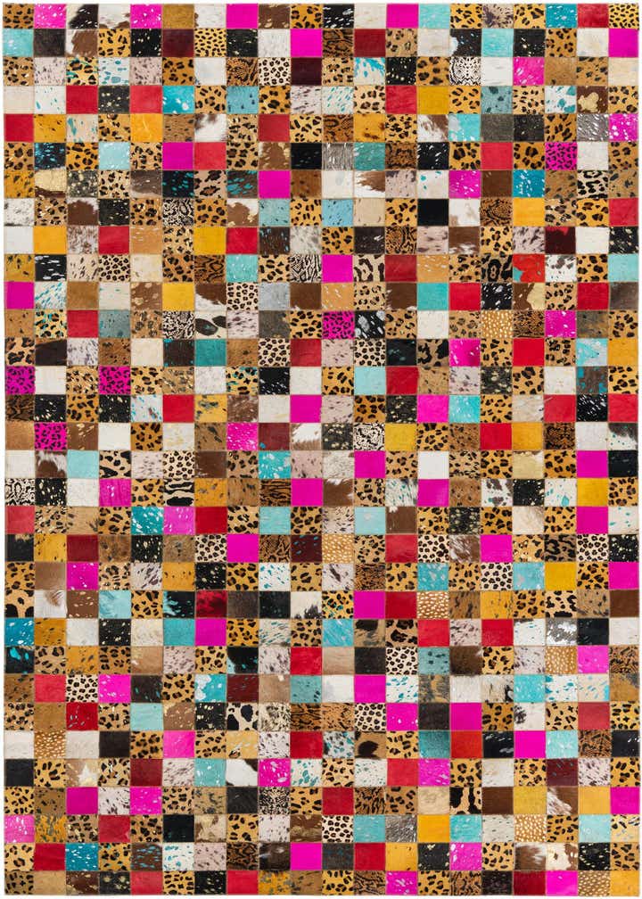 5' x 8' Cowhide Leather Rug