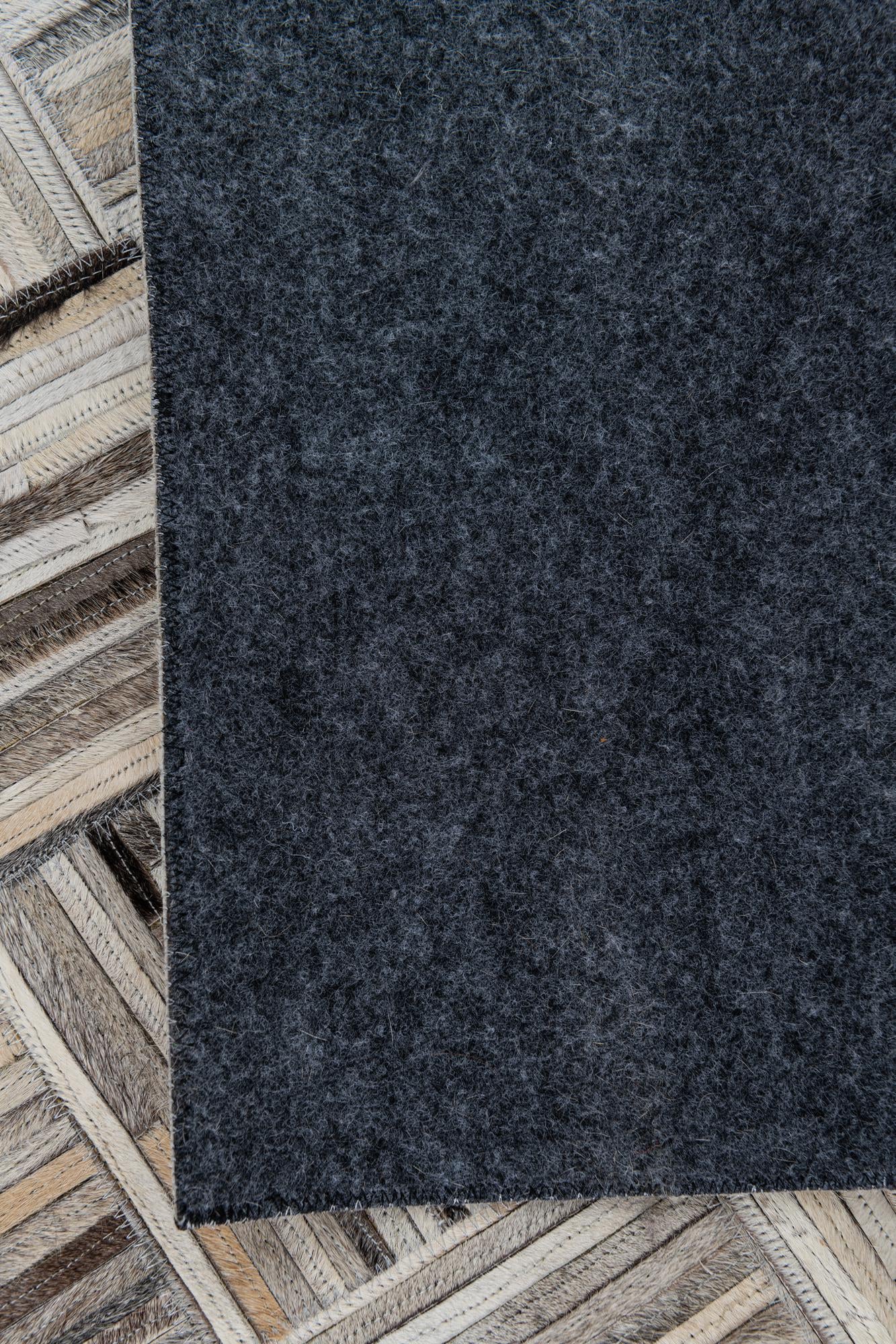 4' 10 x 7' 9 Cowhide Leather Rug