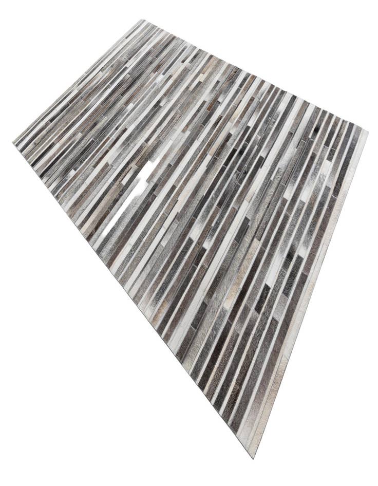 Detail image of 5' 1 x 8' Cowhide Leather Rug