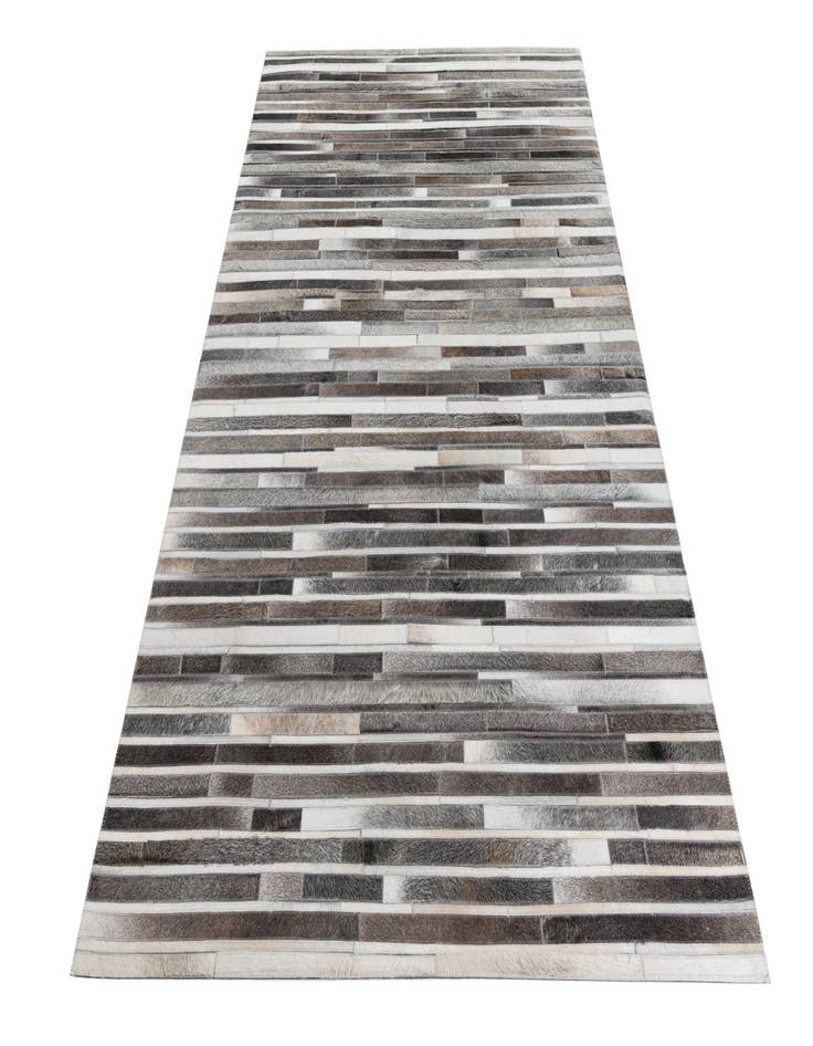 Detail image of 5' 1 x 8' Cowhide Leather Rug