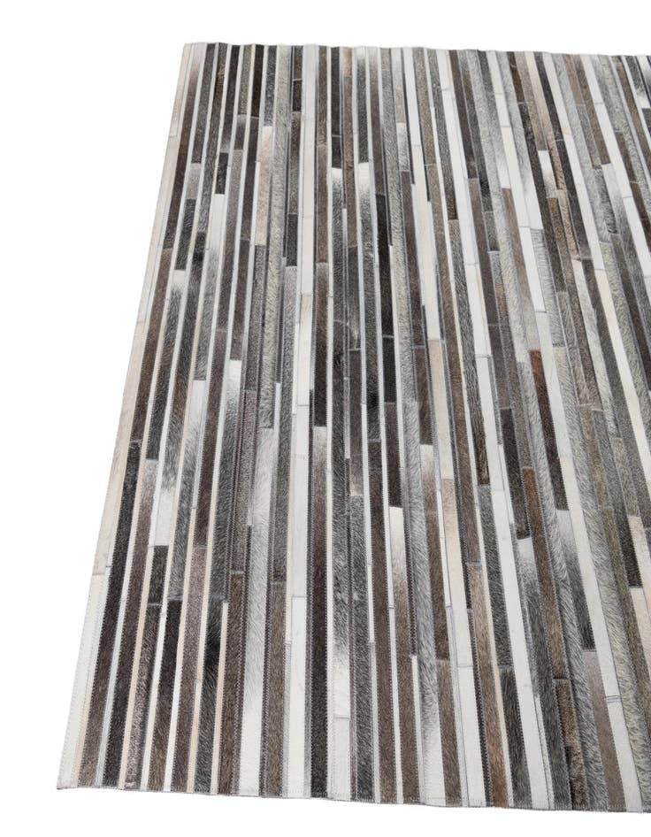 Detail image of 5' 1 x 8' Cowhide Leather Rug