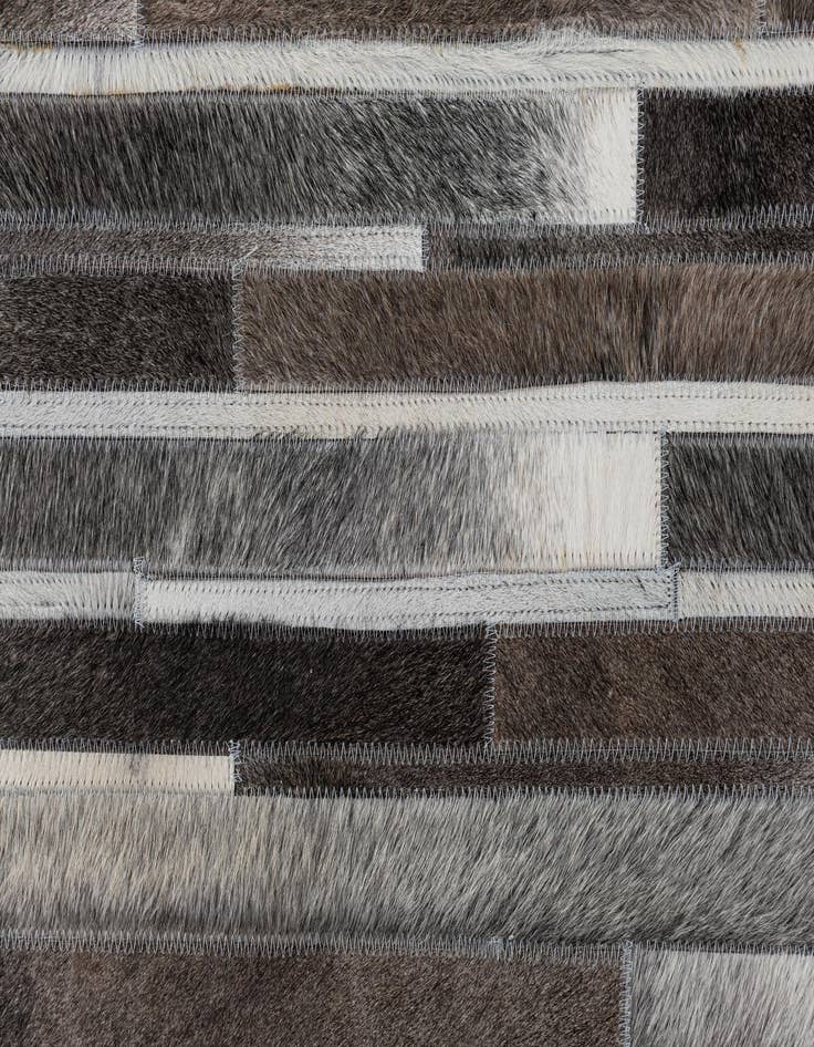 Detail image of 5' 1 x 8' Cowhide Leather Rug