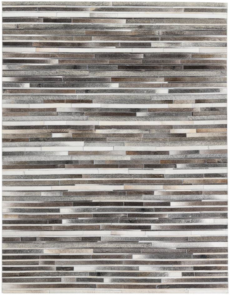 Detail image of 5' 1 x 8' Cowhide Leather Rug