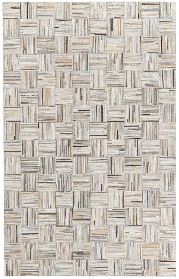 Detail image of 5' x 7' 10 Cowhide Leather Rug