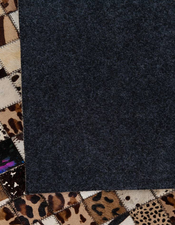 Detail image of 5' 1 x 8' 1 Cowhide Leather Rug