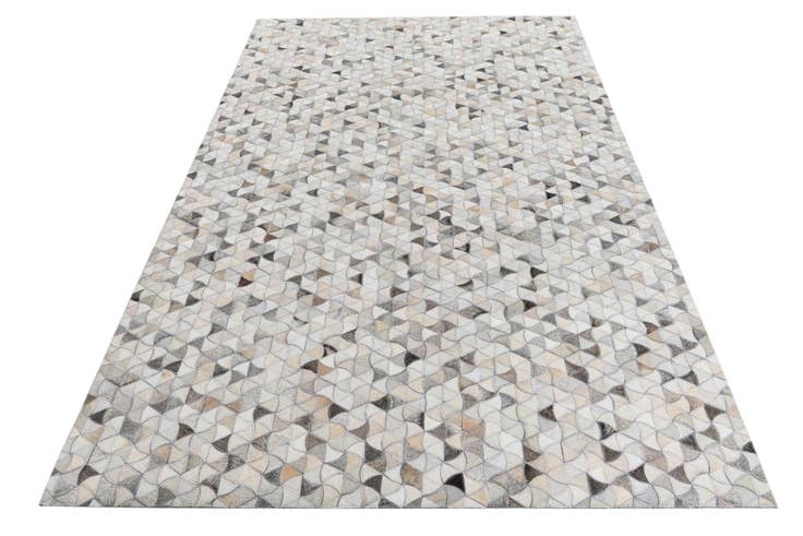 Detail image of 5' 1 x 8' Cowhide Leather Rug