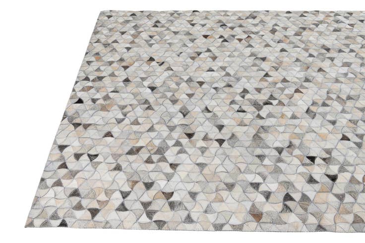 Detail image of 5' 1 x 8' Cowhide Leather Rug