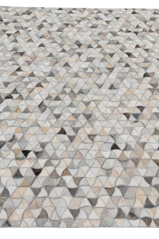 Detail image of 5' 1 x 8' Cowhide Leather Rug