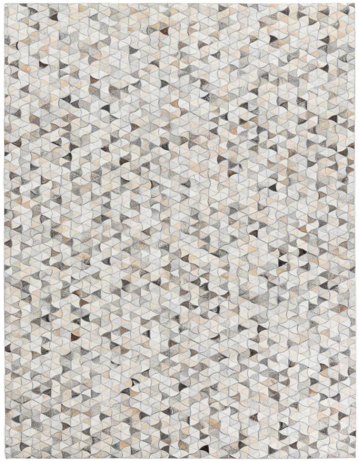 Detail image of 5' 1 x 8' Cowhide Leather Rug