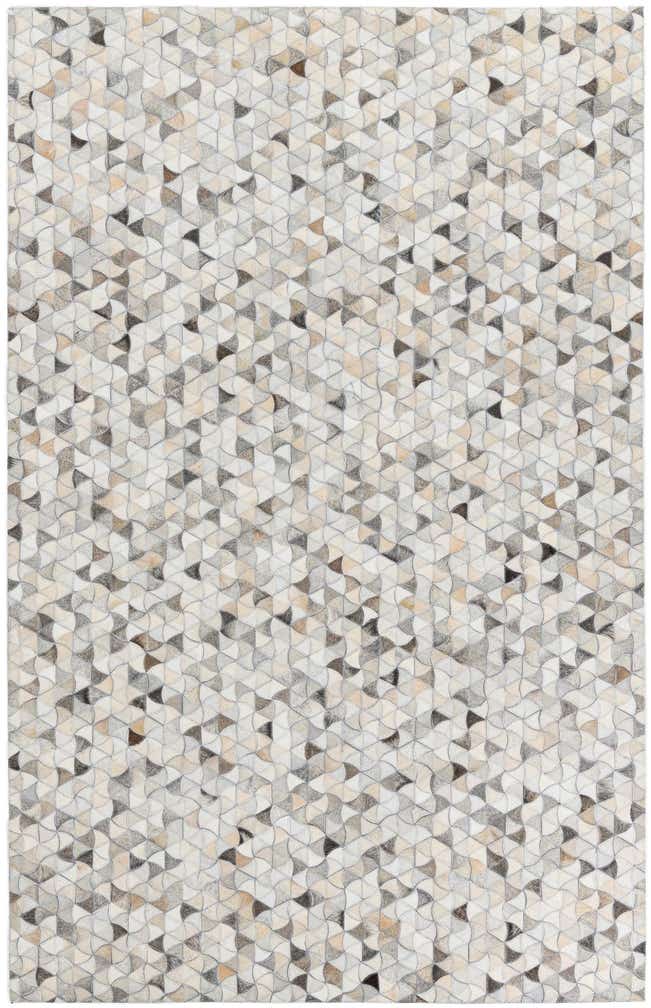 5' 1 x 8' Cowhide Leather Rug