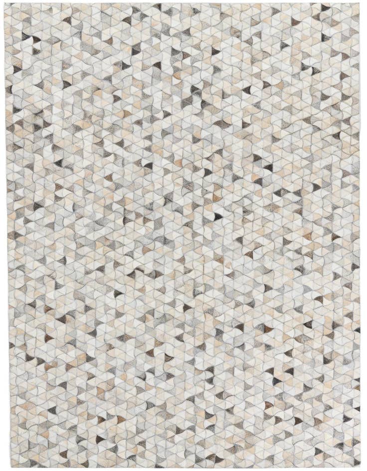 Detail image of 5' 2 x 7' 10 Cowhide Leather Rug