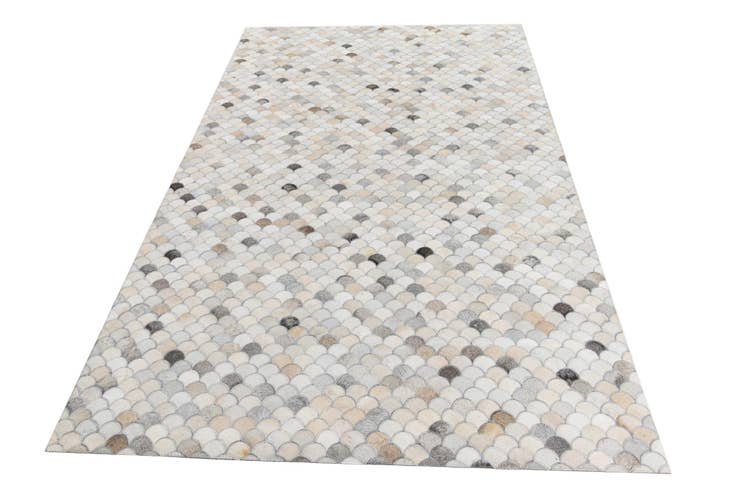 Detail image of 5' 1 x 8' 1 Cowhide Leather Rug