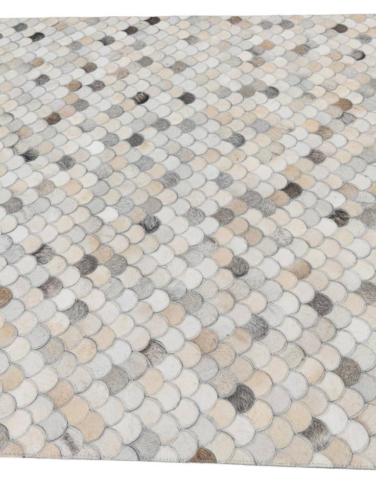 Detail image of 5' 1 x 8' 1 Cowhide Leather Rug