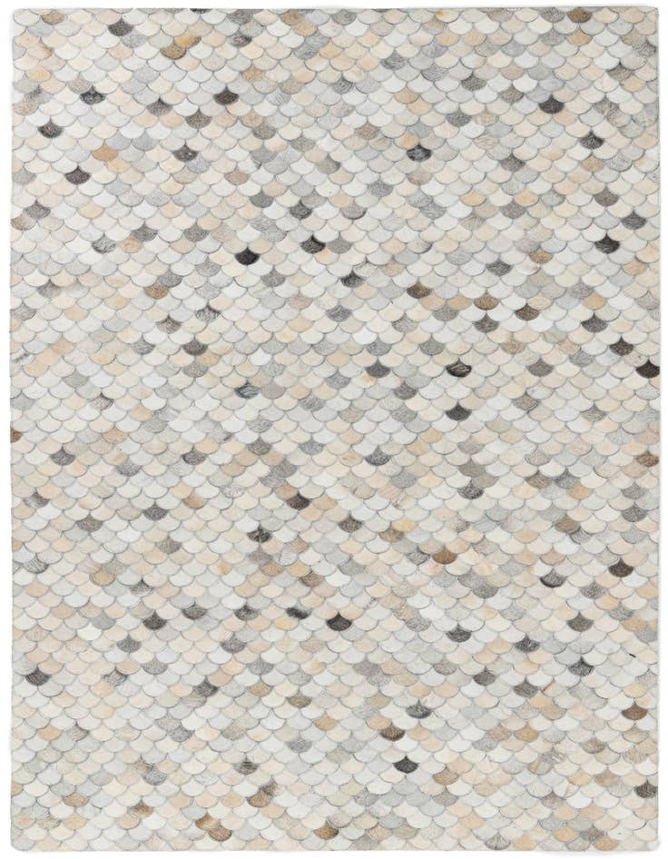 Detail image of 5' 1 x 8' 1 Cowhide Leather Rug