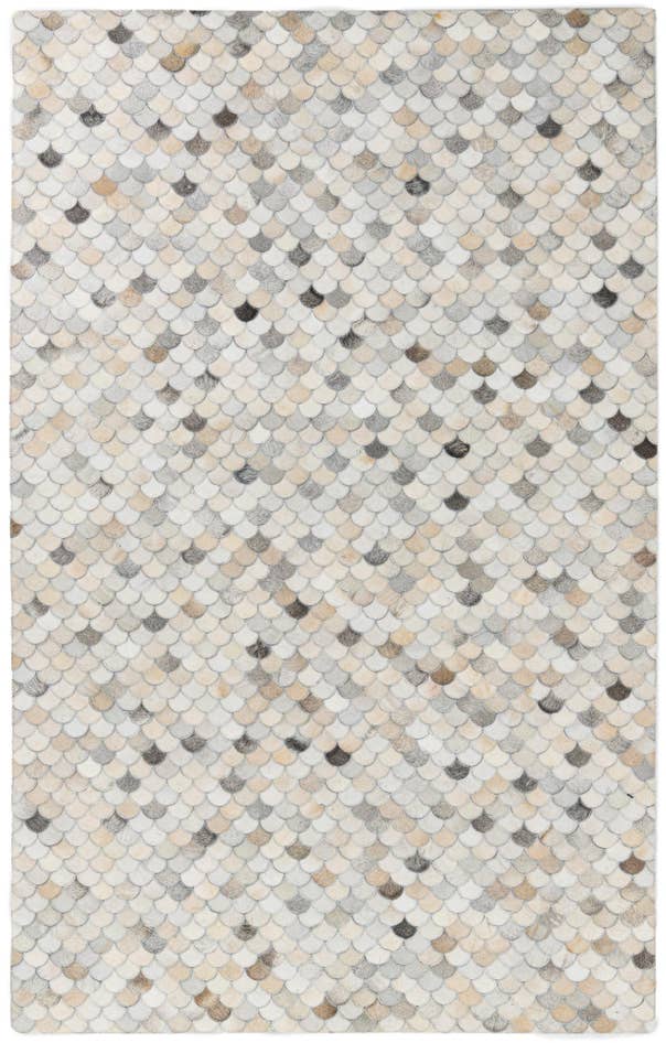 Detail image of 5' 1 x 8' 1 Cowhide Leather Rug