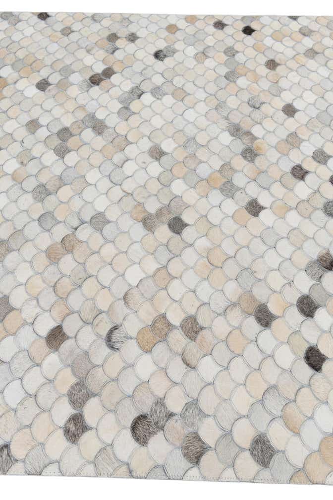 5' x 8' Cowhide Leather Rug