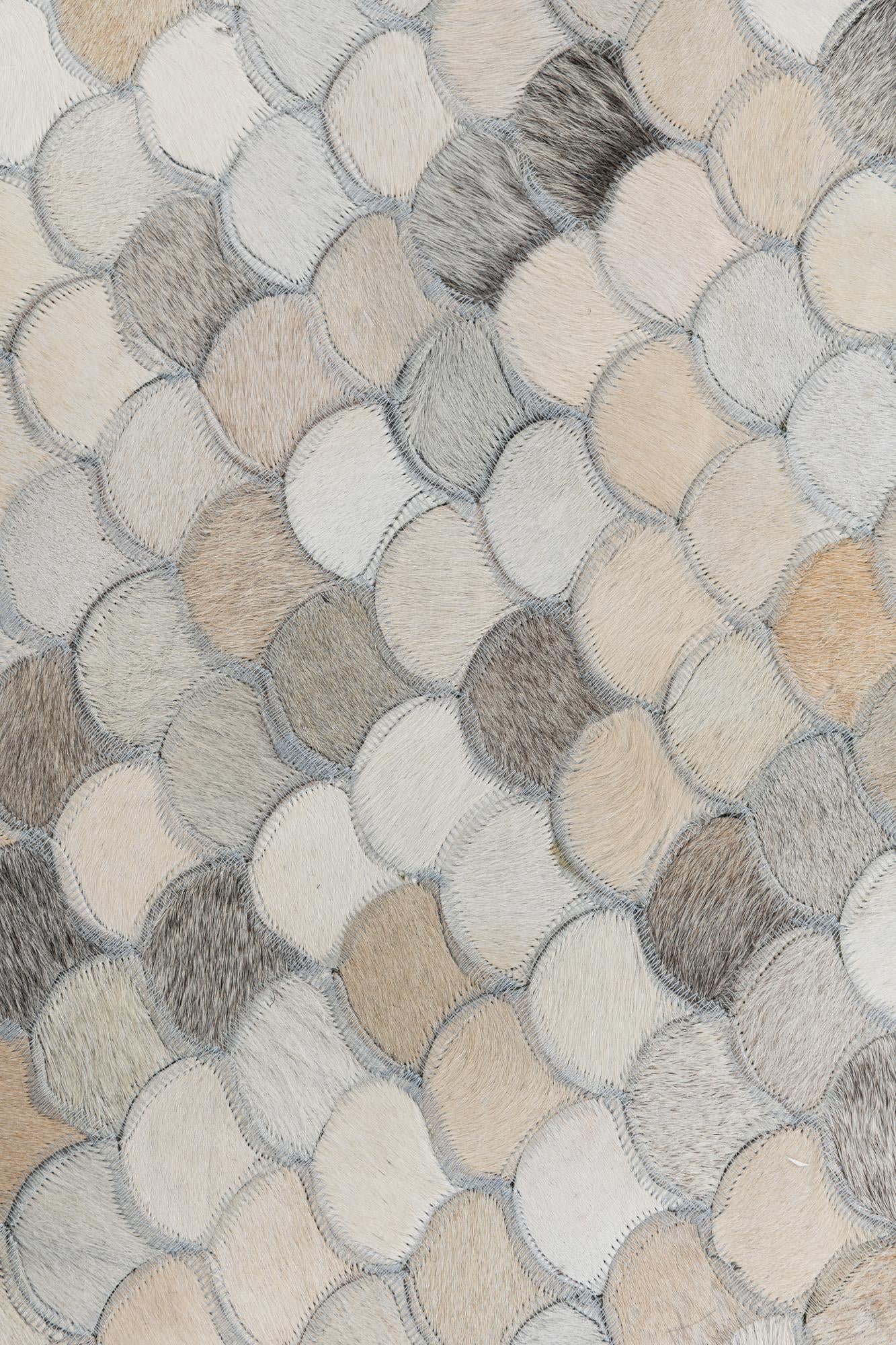 5' x 8' Cowhide Leather Rug