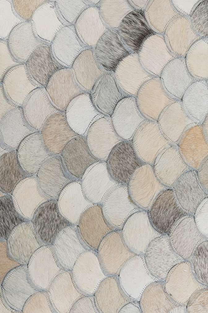 5' x 8' Cowhide Leather Rug