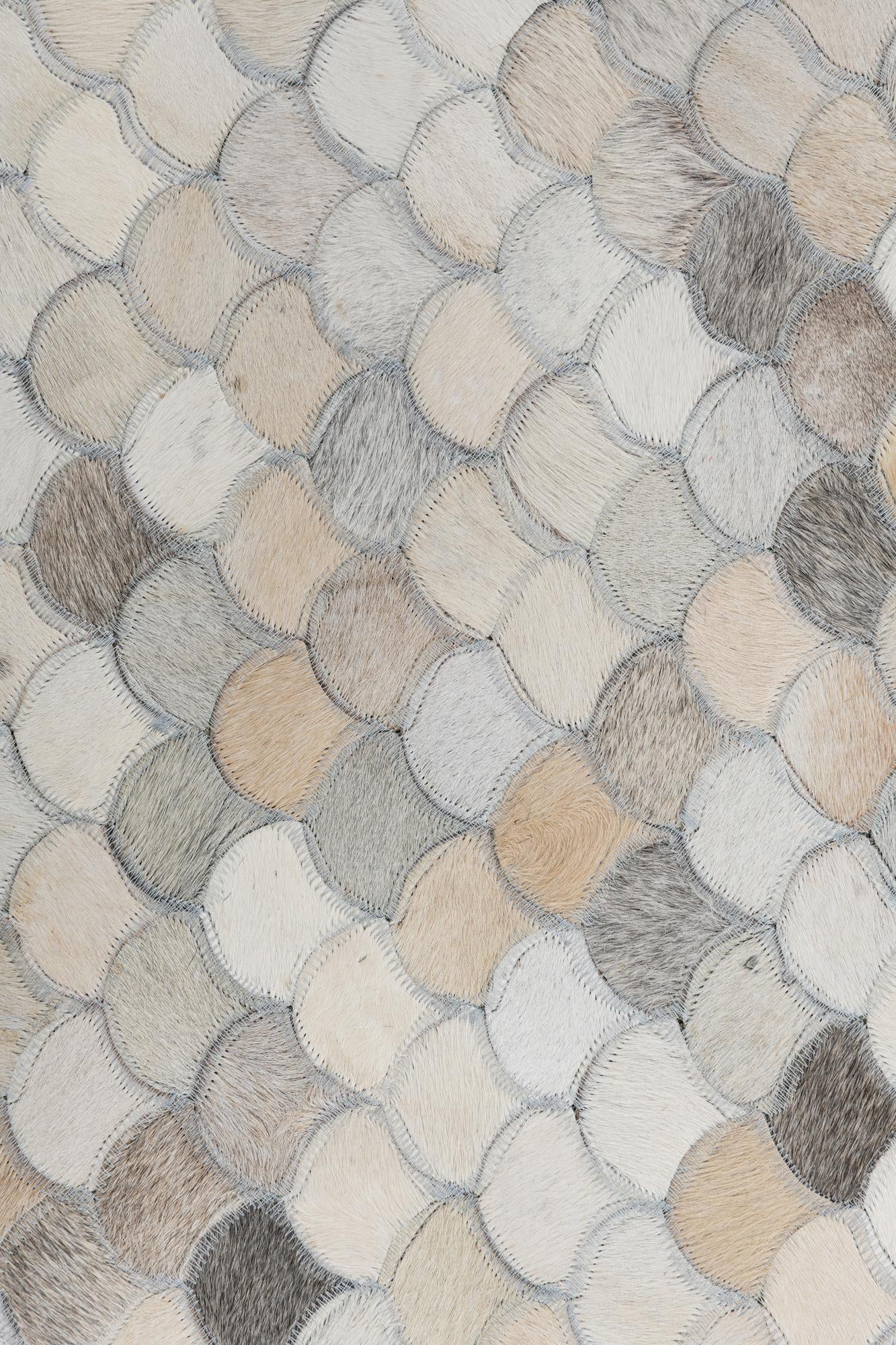 5' x 8' Cowhide Leather Rug