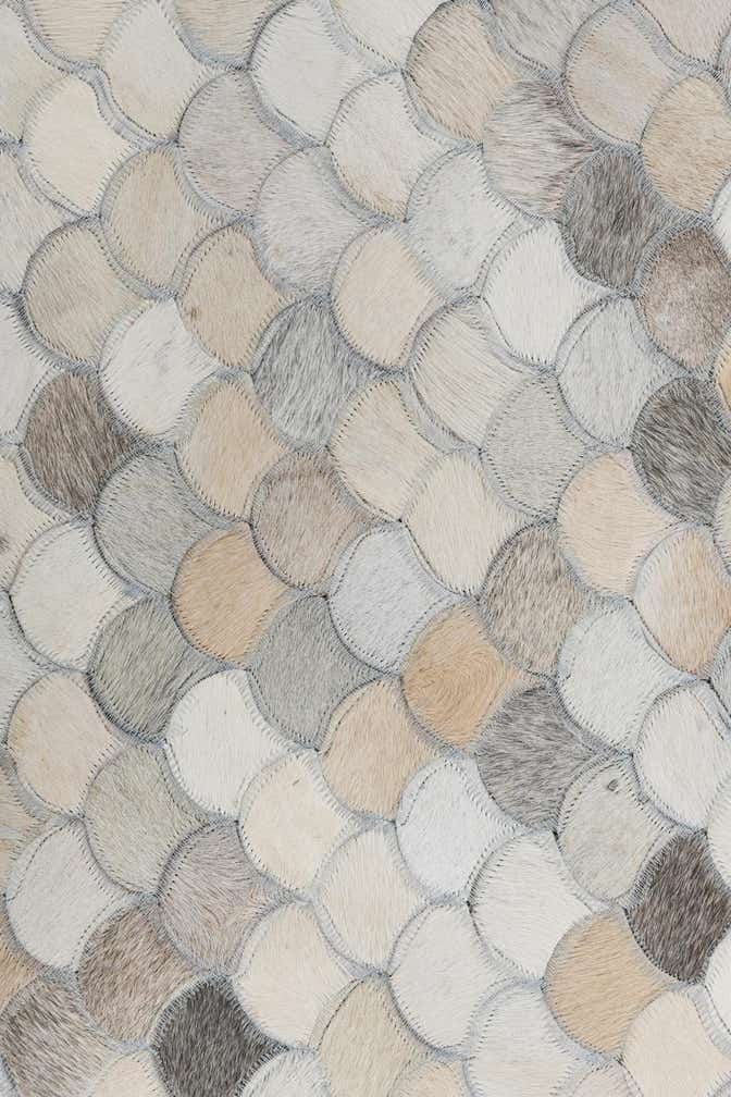 5' x 8' Cowhide Leather Rug