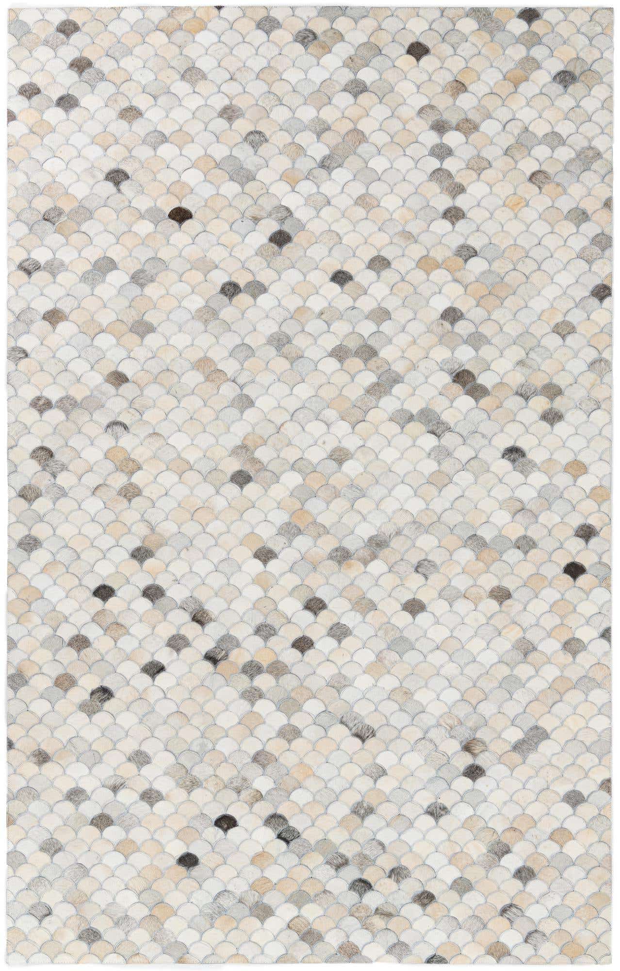 5' x 8' Cowhide Leather Rug