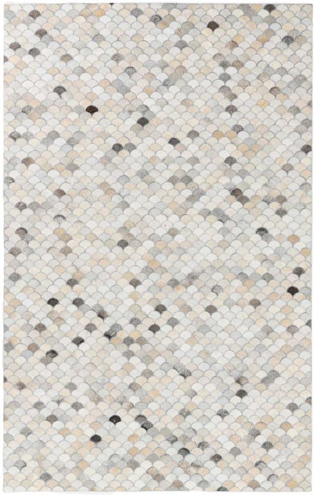 5' x 8' Cowhide Leather Rug