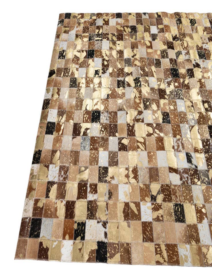 Detail image of 5' x 8' Cowhide Leather Rug