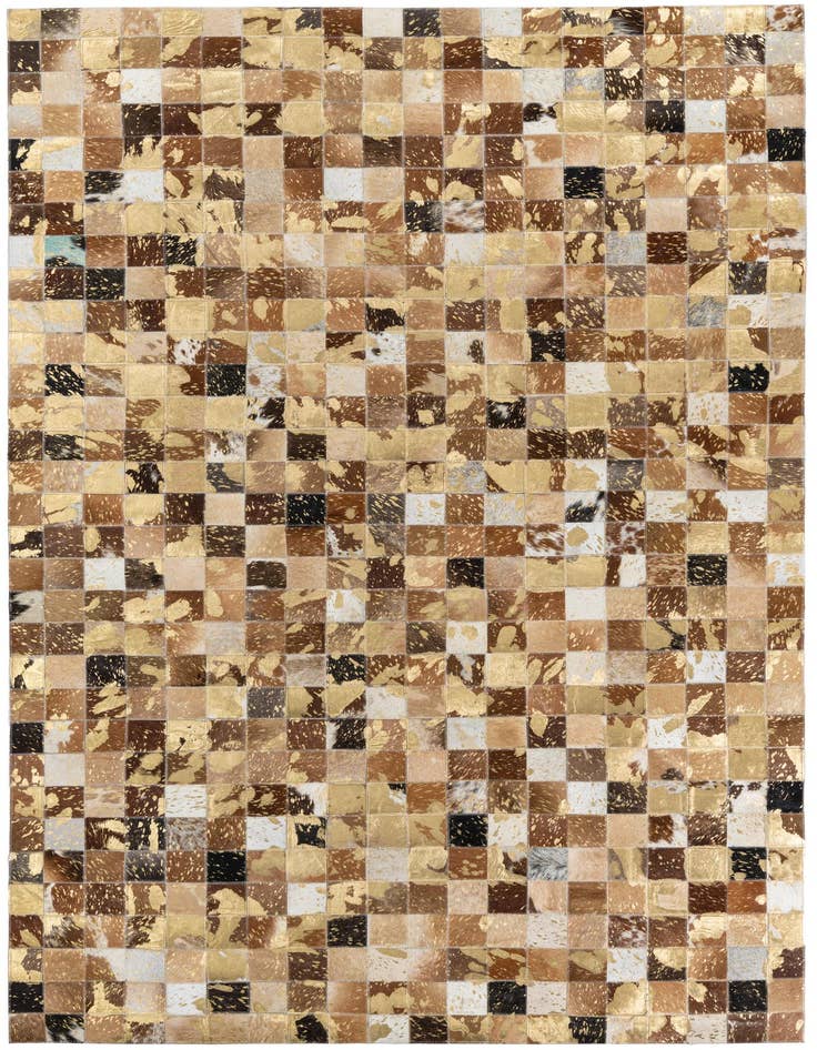 Detail image of 5' x 8' Cowhide Leather Rug