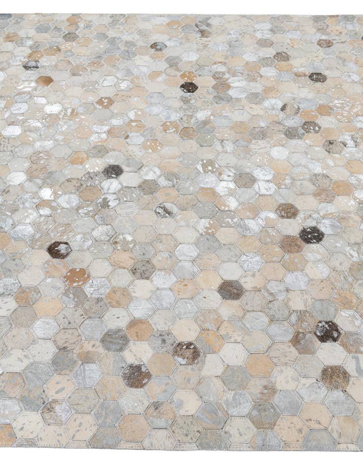 Detail image of 5' x 8' 1 Cowhide Leather Rug