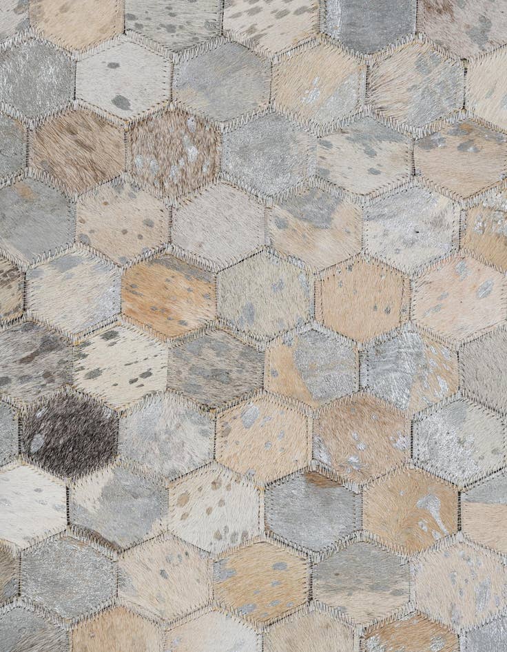 Detail image of 5' x 8' 1 Cowhide Leather Rug