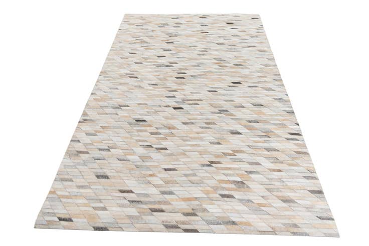 Detail image of 4' 10 x 7' 8 Cowhide Leather Rug