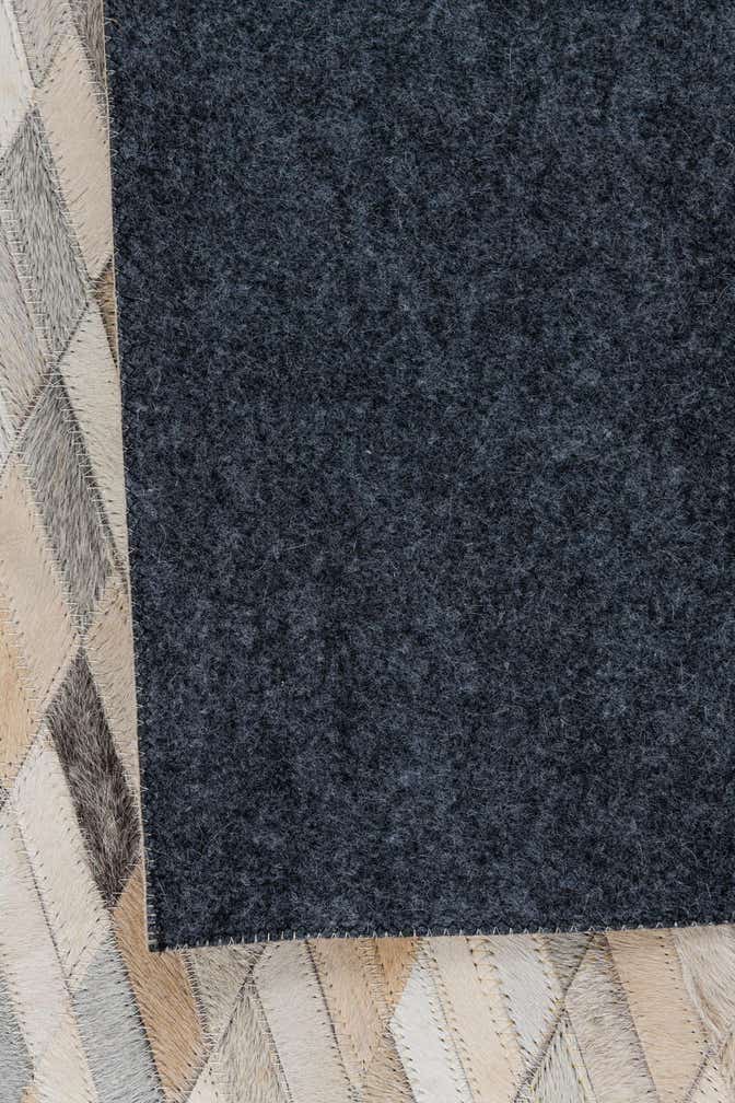 4' 10 x 7' 8 Cowhide Leather Rug