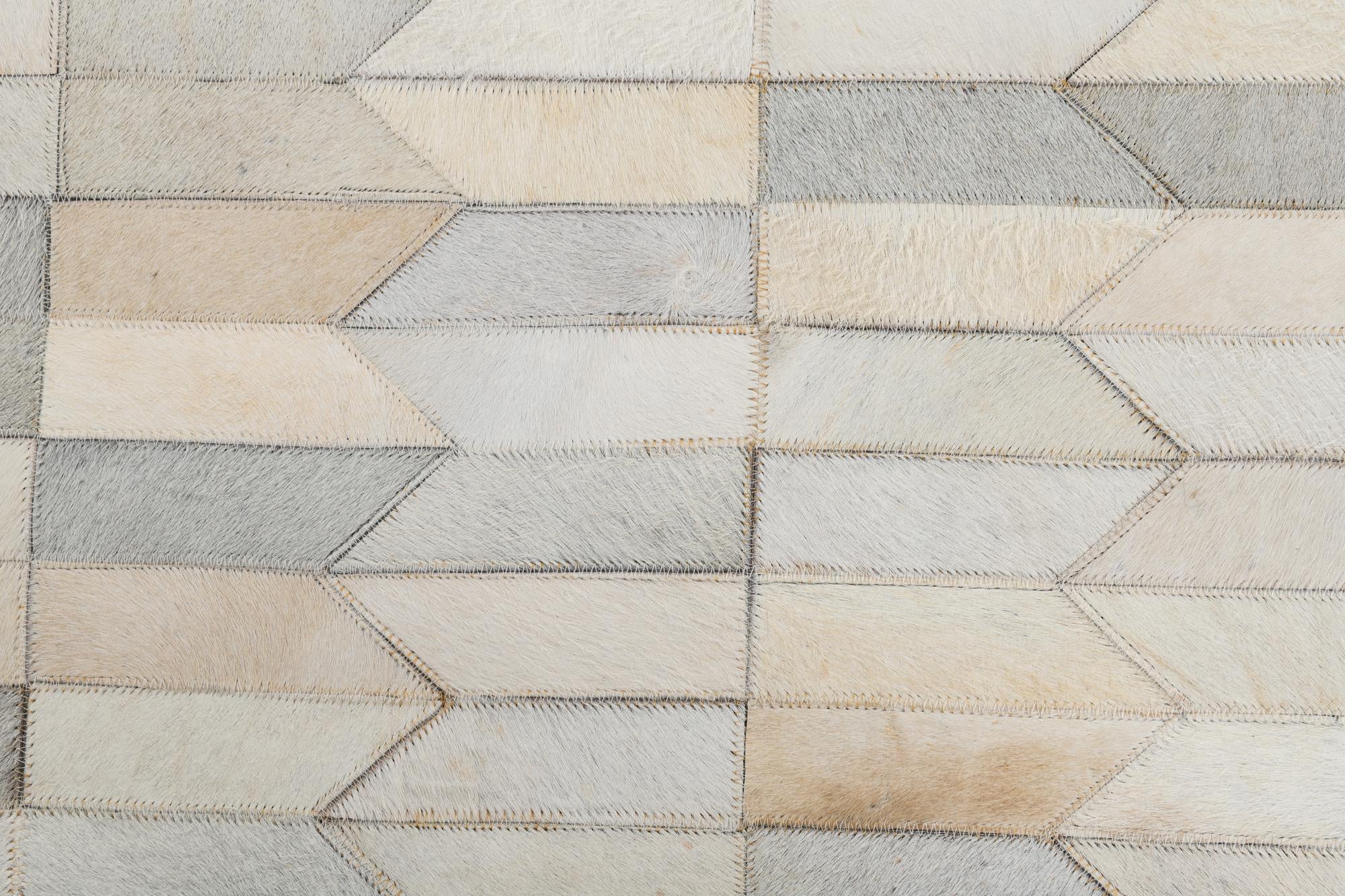 5' x 8' Cowhide Leather Rug