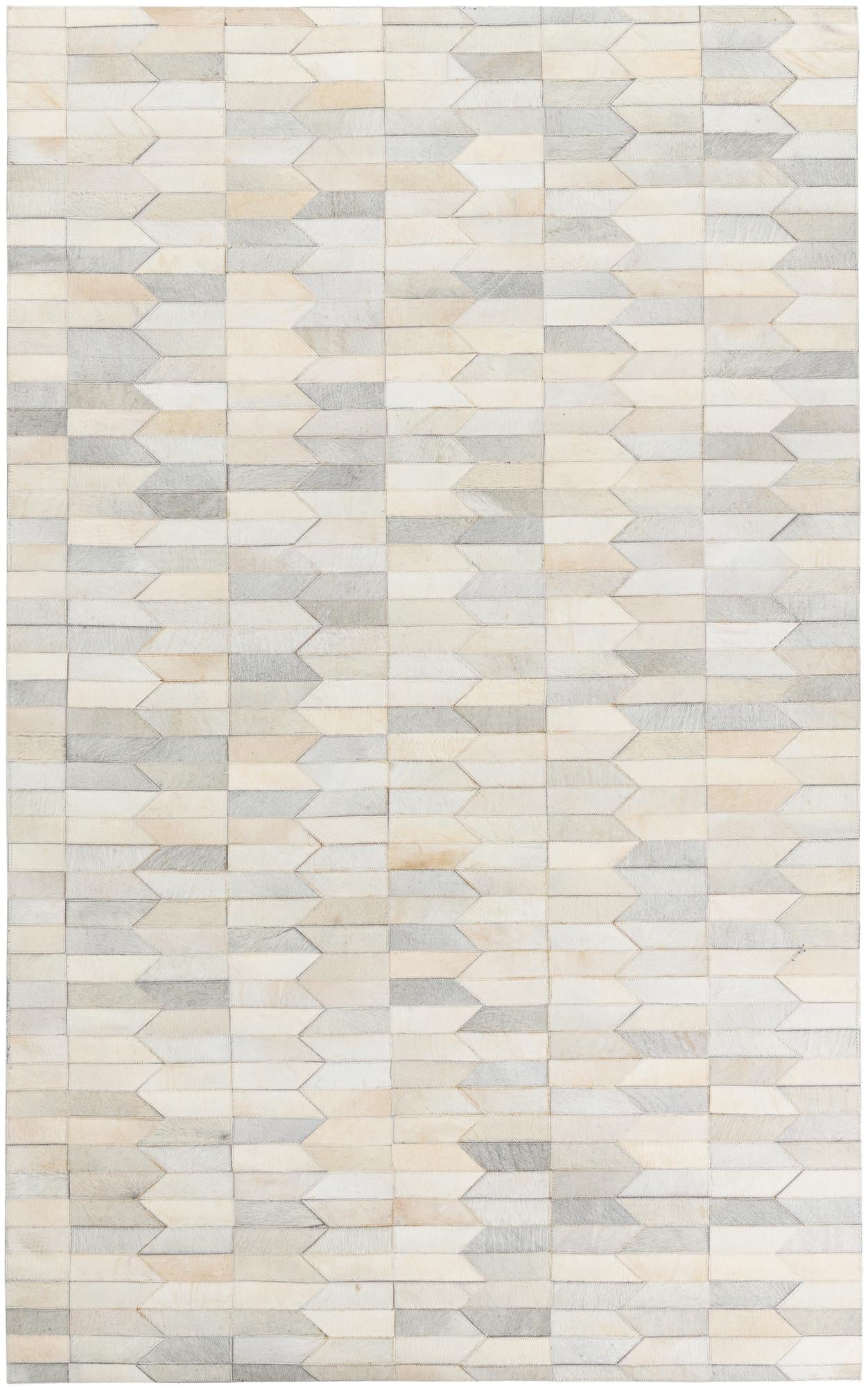 5' x 8' Cowhide Leather Rug