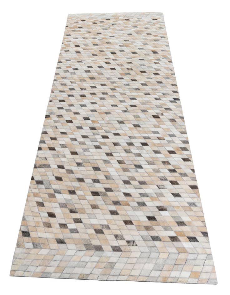 Detail image of 5' 1 x 7' 10 Cowhide Leather Rug