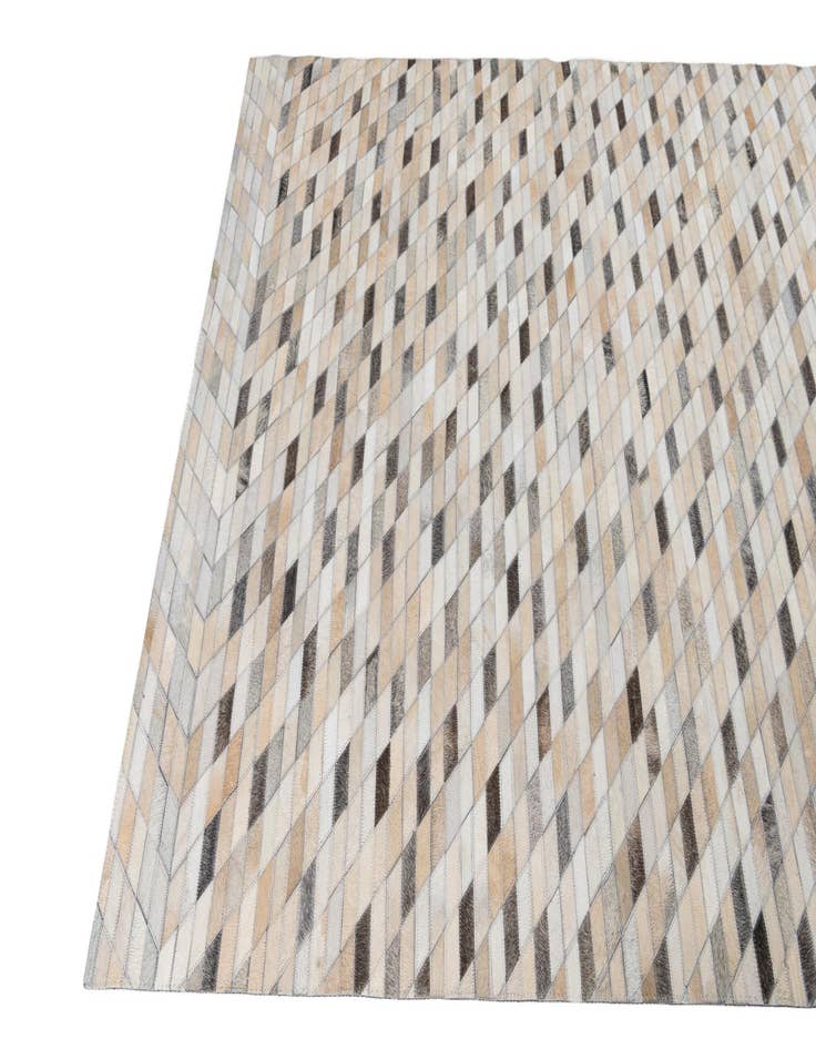 Detail image of 5' 1 x 7' 10 Cowhide Leather Rug