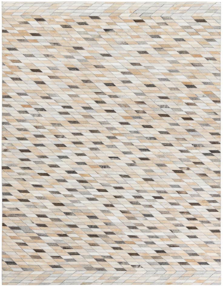 Detail image of 5' 1 x 7' 10 Cowhide Leather Rug