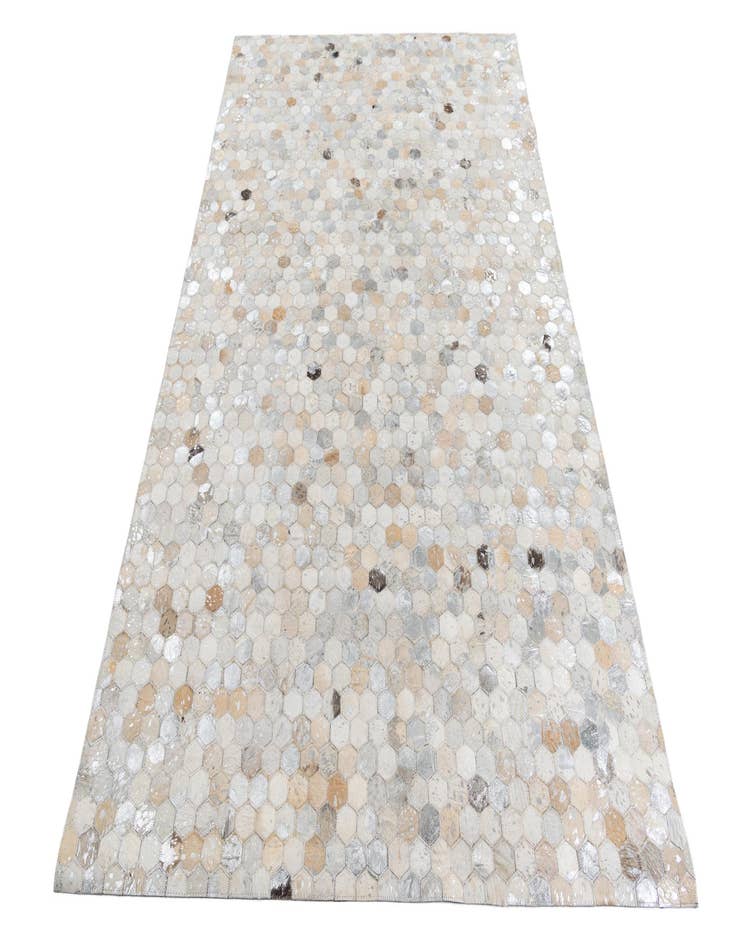 Detail image of 5' 1 x 8' Cowhide Leather Rug