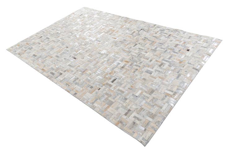 Detail image of 5' 1 x 7' 10 Cowhide Leather Rug