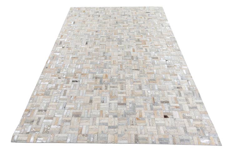 Detail image of 5' 1 x 7' 10 Cowhide Leather Rug