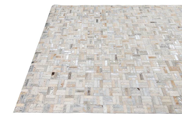 Detail image of 5' 1 x 7' 10 Cowhide Leather Rug