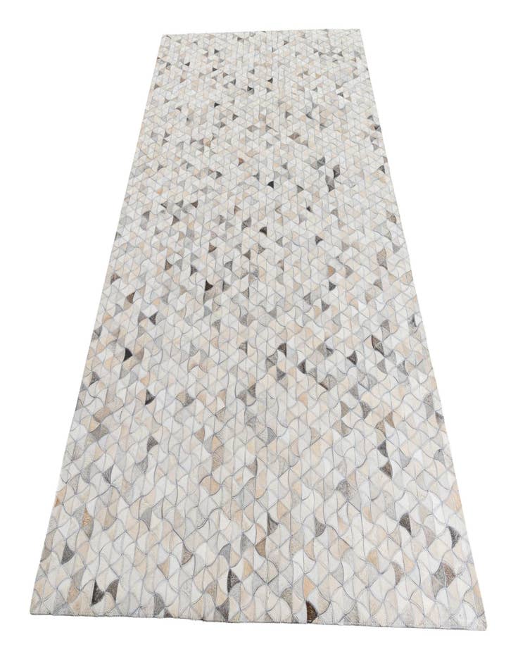 Detail image of 5' 2 x 8' Cowhide Leather Rug