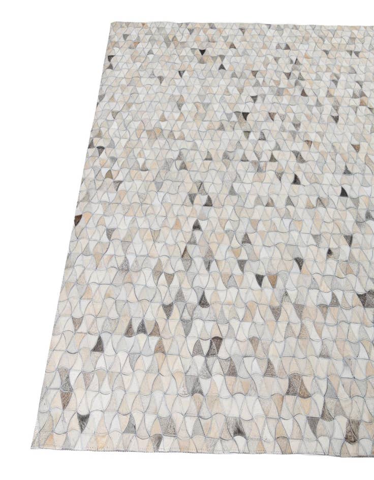 Detail image of 5' 2 x 8' Cowhide Leather Rug