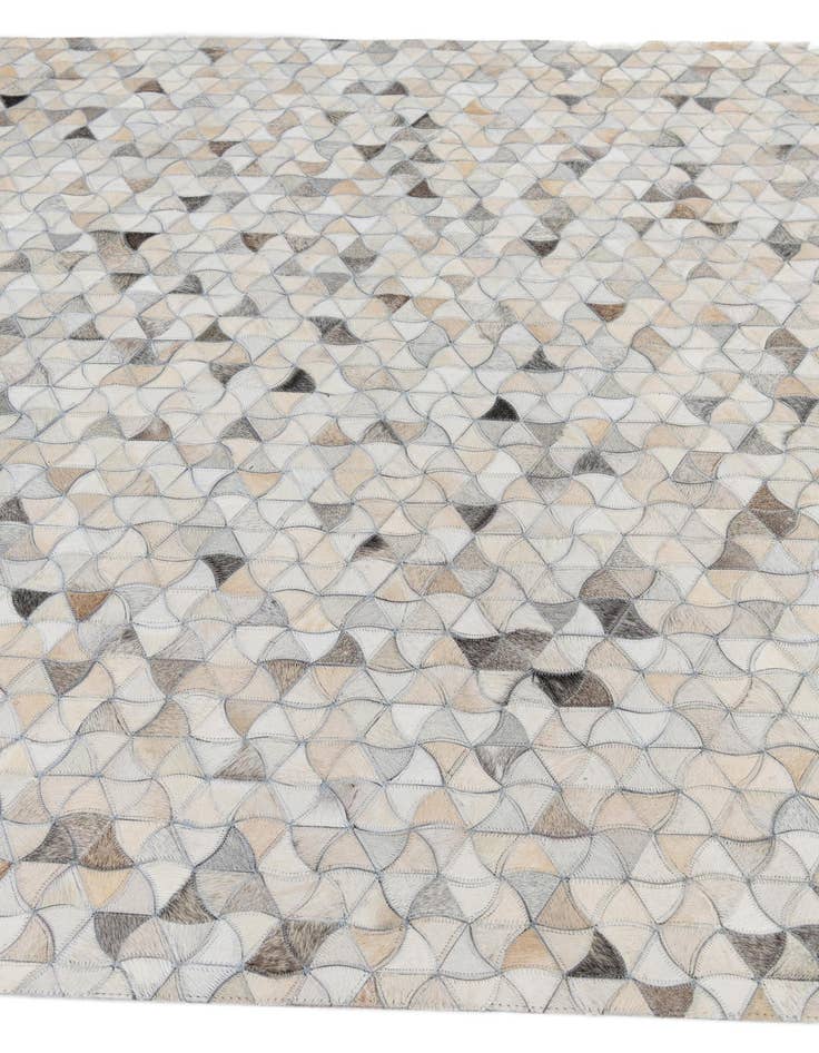 Detail image of 5' 2 x 8' Cowhide Leather Rug